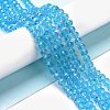 Electroplate Glass Beads Strands EGLA-A034-T10mm-L03-4