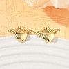 Brass Stud Earrings KK-CBA30C7-07G-1