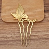 Alloy Hair Comb Findings PW-WG64051-02-1