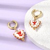 Brass Hoop Dangle Earrings KK-CBA8324-26G-01-2