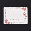 Rectangle Paper Hair Clip Display Cards DIY-B061-02E-2