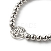 Tarnish Resistant Tree of Life Link Bracelets for Men Women BJEW-JB06686-4