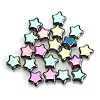Electroplate Transparent Glass Beads GLAA-WH0033-128B-02-1
