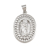 Religion Brass Micro Pave Clear Cubic Zirconia Pendants CU-CBAD306-21P-1