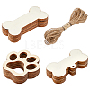 Unfinished Blank Natural Wood Display Decorations DIY-FH0005-12-1