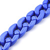 Handmade Opaque Acrylic Curb Chains AJEW-JB00564-05-2