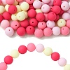 Rubberized Style Opaque Acrylic Beads MACR-CJC0009-02E-1