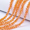 Electroplate Glass Beads Strands X-EGLA-A034-T8mm-B16-1