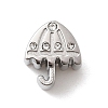 304 Stainless Steel Rhinestone European Beads STAS-D153-30P-1