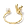 Natural Pearl Finger Rings RJEW-P113-17G-3