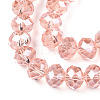 Electroplate Glass Beads Strands EGLA-A034-T6mm-A34-2