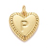 Rack Plating Real 18K Gold Plated Brass Pendants KK-E260-01G-P-1