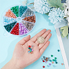  460Pcs 10 Colors Imitation Jade Glass Beads Strands DGLA-NB0001-04-3