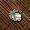 9.5~10mm Clear Domed Glass Cabochon Cover for Flat Round DIY Photo Brass Cabochon Making DIY-X0103-P-3
