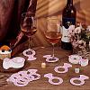 Paper Wine Glass Charms AJEW-WH0080-13F-5