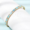 304 Stainless Steel Pave Clear Cubic Zirconia Open Cuff Bangles for Women SA-CBAC920-16G-3