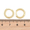Brass Huggie Hoop Earrings KK-CBA8324-18C-G-4