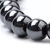 Non-magnetic Synthetic Hematite Beads Strands G-S259-44-12mm-3