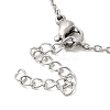 Non-Tarnish 306 Stainless Steel Pendant Necklace for Women NJEW-Q772-01P-03-3