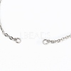 Adjustable 304 Stainless Steel Cable Chain Slider Bracelet/Bolo Bracelets Making X-AJEW-JB00780-01-2