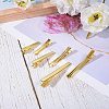 Iron Flat Alligator Hair Clip Findings IFIN-PH0023-65G-4