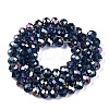 Electroplate Glass Beads Strands EGLA-A044-T8mm-B12-3