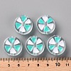 Transparent Enamel Acrylic Beads TACR-S155-005B-4
