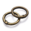 Alloy Spring Gate Rings AJEW-WH0129-48B-AB-2