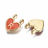 Alloy Enamel Charms X-ENAM-T012-02R-RS-3