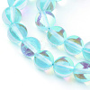 Synthetic Moonstone Beads Strands G-R375-8mm-B04-1