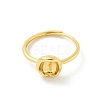 Brass Open Cuff Ring Settings KK-G518-10G-04-2