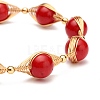 Natural Gemstone Beaded Bracelets Set for Men Women BJEW-TA00012-8