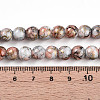 Baking Paint Glass Beads Strands DGLA-N003-8mm-B05-5