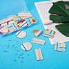 DIY Two Tone 3D Printed Drop Earring Making Kit DIY-FW0001-18-4