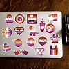 Cartoon Lesbian Pride Theme Paper Stickers Set DIY-M031-55-7