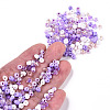 Opaque & Transparent Inside Colours Glass Seed Beads SEED-F004-4mm-03-5
