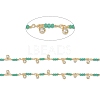 Handmade CCB Plastic Imitation Pearl Beaded Link Chains CHC-K011-24G-2