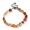 Natural Carnelian Beaded Bracelets for Women G-P563-07P-17-4