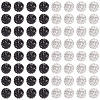 100Pcs 2 Colors Pave Disco Ball Beads RB-TA0001-28-2