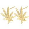Brass Stud Earring Findings LS-KK-Z099-04G-01-1