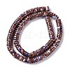 Assembled Synthetic Bronzite and Imperial Jasper Beads Strands G-I318-03B-4