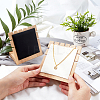 Fingerinspire 2Pcs 2 Colors Bamboo Jewelry Display Stand Showcase for Pendant Necklace ODIS-FG0001-30-3