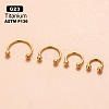 G23 Titanium Hoop Nose Rings WGCC61E-02-1