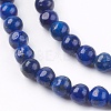 Dyed Natural Lapis Lazuli Bead Strands G-R173-6mm-01-3