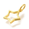 925 Sterling Silver Star Outline Charms STER-G043-02A-G-2