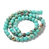 Synthetic Imperial Jasper Dyed Beads Strands G-D077-A01-01C-3