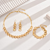 Elegant Vintage Fashion Round Brass Jewelry Set for Women MY7446-1