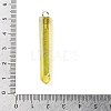 Electroplated Natural Quartz Pendants G-P315-B01-02P-3
