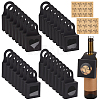 48Pcs 4 Styles Square Kraft Paper Festival Gift Storage Boxes with PVC Window and Hole Handle CON-PH0003-05A-1