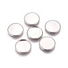 Tarnish Resistant 304 Stainless Steel Plain Edge Bezel Cups STAS-E460-10P-16mm-2